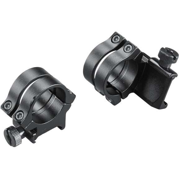 WEAVER QUAD LOCK RNGS 1" HI EXT MBLK