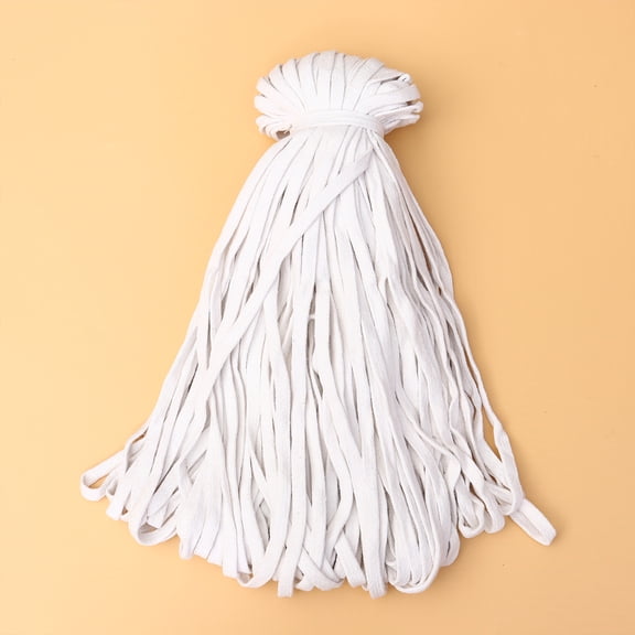 WEAVILUX Cotton Rope Roll Indoor Clothesline, Flat Craft String for Hanging Laundry, Art Projects and Home Use