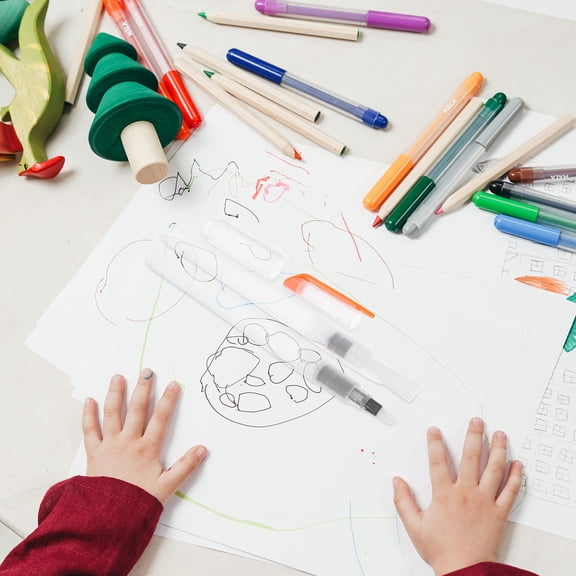 WEAVILUX Kids Craft Supplies Foam Texture Paper 16pcs Back to School Art Materials for Children