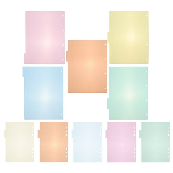 WEAVILUX Assorted Color Pocket Tab Dividers for Binders, 1 Set - , Easy to Use, Organizer Accessories
