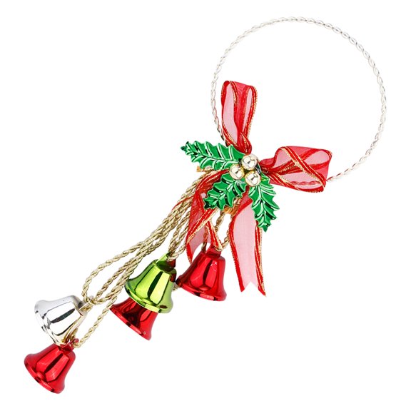 WEAVILUX Metal Christmas Bell Set for Holiday Decoration, Festive Xmas Ornaments for Home, Tree, and Seasonal Decor