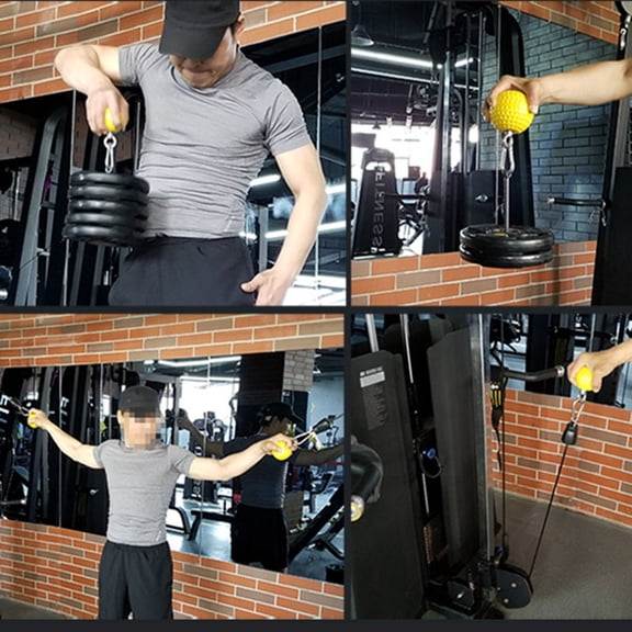 WEAVILUX Yellow Dumbbell Grip Set, Easy to Install and Detach, Fitness Equipment for Strength Training