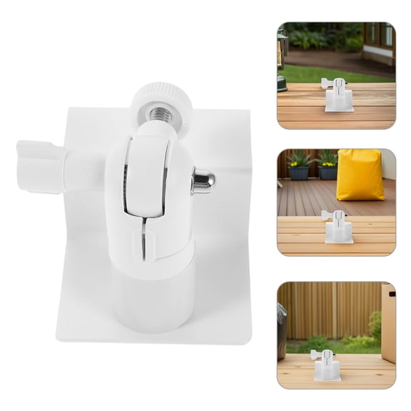 WEAVILUX White Adjustable Wall Mount Bracket for Security Cameras with Multi-Angle Positioning, Outdoor , 1 Set