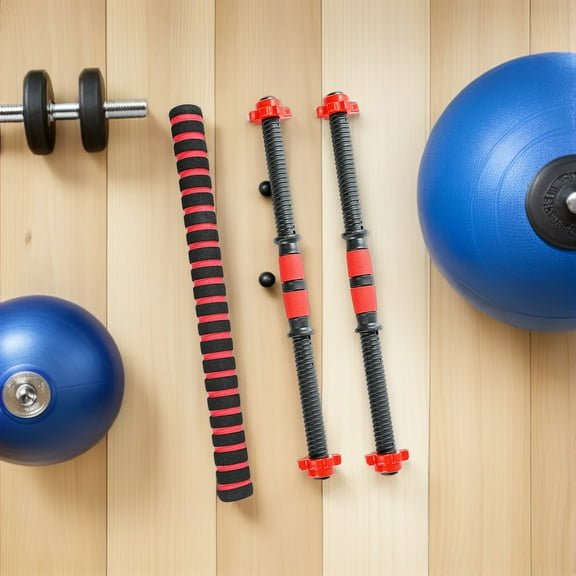 WEAVILUX Steel Dumbbell Connecting Rod Barbell Converter Set for Women Home Gym Fitness Equipment