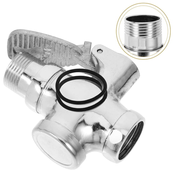 WEAVILUX Iron Foot Pedal Flush Valve for Bathroom Toilets, Efficient, , and Easy to Install