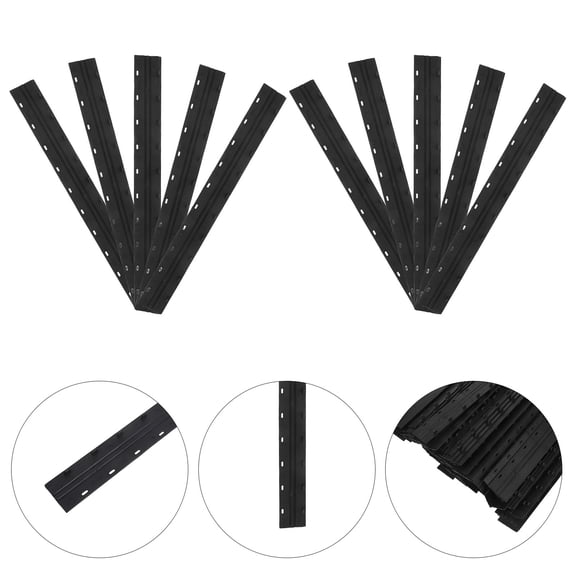 WEAVILUX 100 Count Plastic Binding Bars, Slide Binder Spines, Paper File Clips for Reports, Documents, Presentations, Office