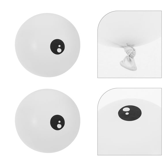 WEAVILUX 100Pcs Assorted Color Latex Eyeball Balloons Party Decorations for Unique Themed Party Decor