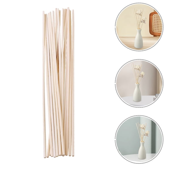 WEAVILUX 100Pcs Beige Bamboo Diffuser Reeds Sticks for Home Users