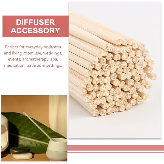 WEAVILUX Beige Rattan Diffuser Reeds for Home Aromatherapy, Natural Scent Sticks for Fragrance Diffusers