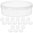 thumbnail image 1 of WEAVILUX 10Pcs Makeup Sponge Storage Box Transparent Round Puff Container Portable for Travel and Cosmetics, 1 of 8
