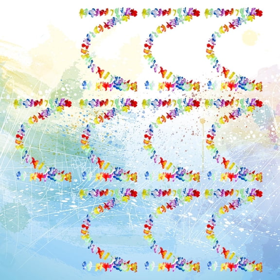 WEAVILUX 10Pcs Party Banner Paper Garland in Assorted Color for Party Decoration and Festival Supplies