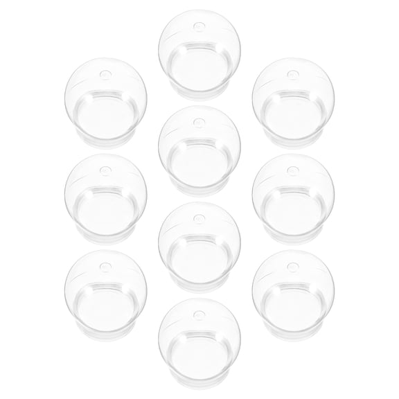 WEAVILUX 10Pcs Clear Plastic Snow Globes for Crafts Round Christmas Holiday Decoration