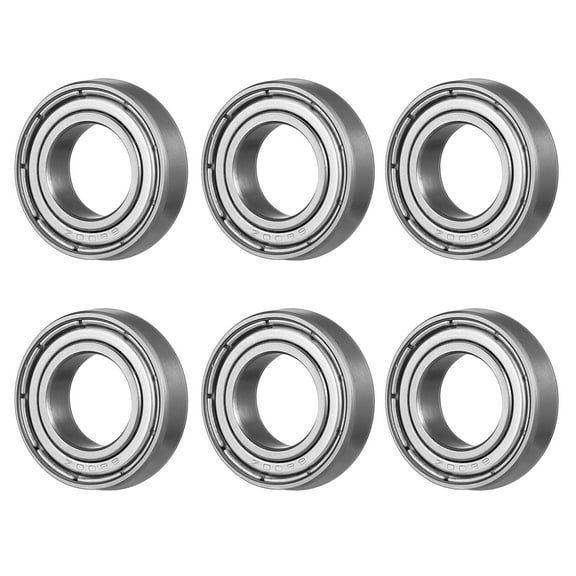 WEAVILUX 10Pcs Silver 6800zz Ball Bearings Two Side Metal Shielded Wheel Bearing for Electric Motors