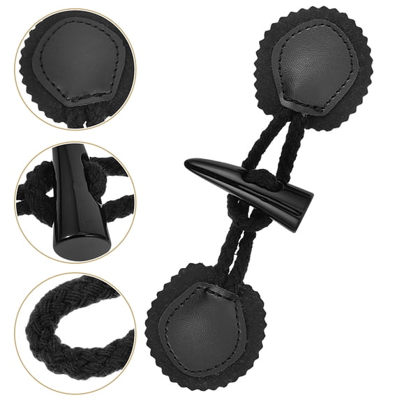 WEAVILUX 6Pairs Resin Toggle Closures Sew on Vintage Style Coat Sewing Accessories