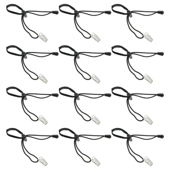 WEAVILUX 12pcs Black Nylon Background Cloth Clips for Quick Attachment in Video Production and Photography