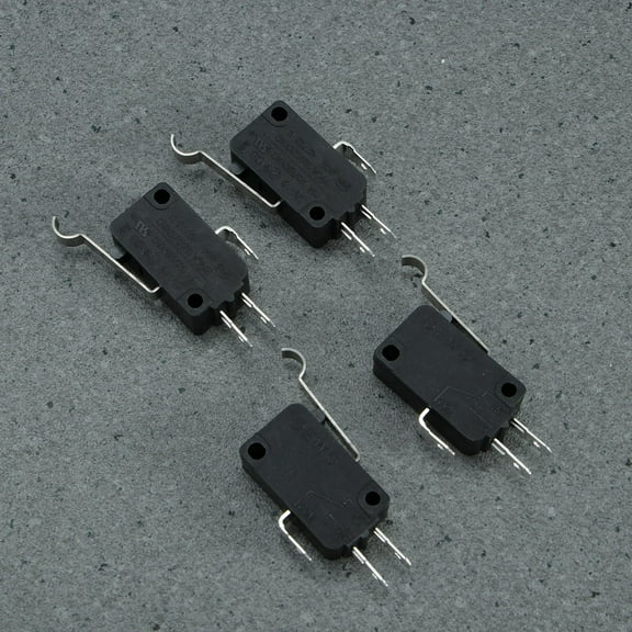 WEAVILUX 12Pcs Micro Switch Waterproof Limit Switch Black Plastic for Business Machines