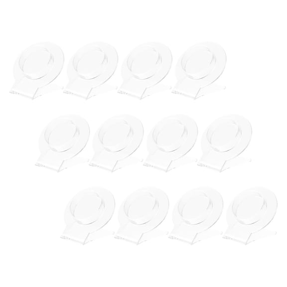 WEAVILUX Set of 12 Clear Acrylic Bangle Display Stands for Jewelry Organization and Presentation, Ideal for Personal Use and Jewelry Makers