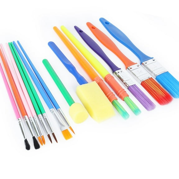 WEAVILUX Drawing Brushes Art and Craft Assorted Color 15Pcs Back to School