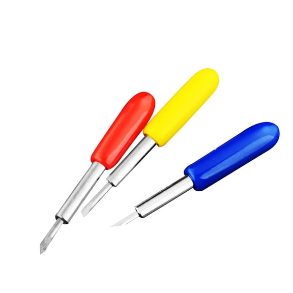 WEAVILUX 15Pcs Cutting Plotter Blades Set Red Cemented Carbide for Vinyl Cutter Replacement