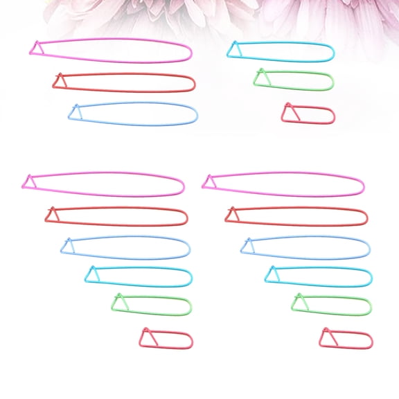 WEAVILUX 18-Piece Assorted Color Knitting Markers for Knitting and Craft Projects Accessories