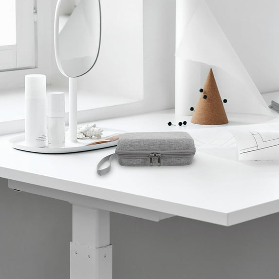 WEAVILUX 1Pack Grey Makeup Organiser Storage Bag for