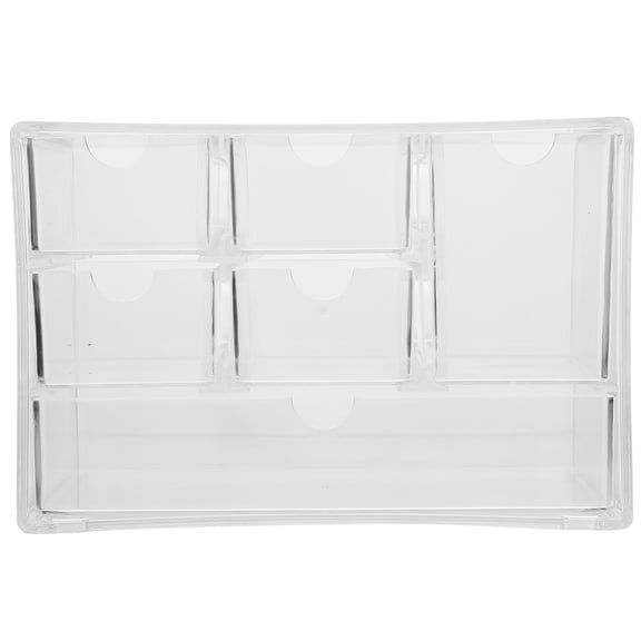 WEAVILUX 1Pack Stackable Design Small Makeup Organizer Cosmetics Box