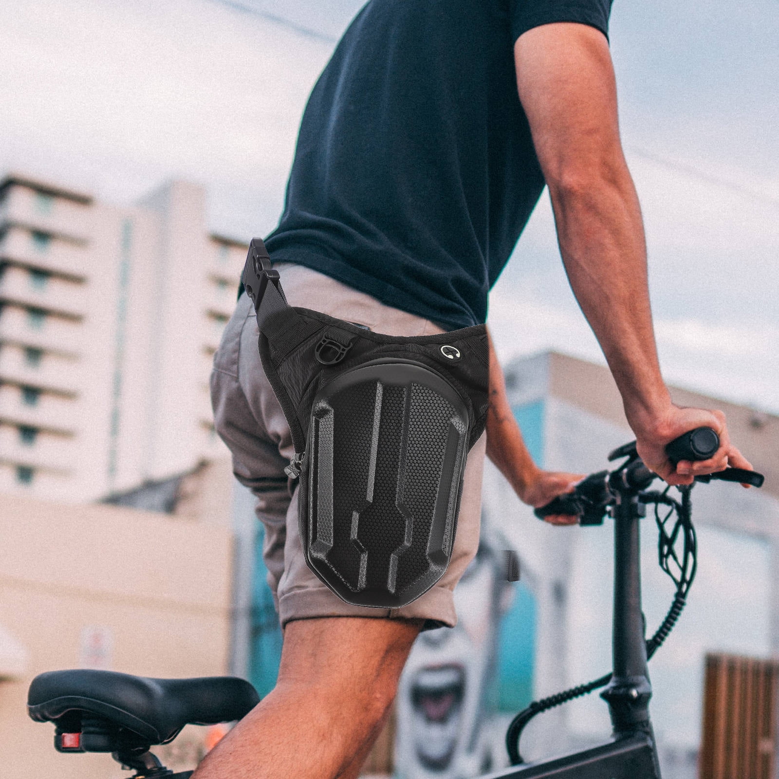WEAVILUX 1Pack Waterproof Drop Leg Bag for Men Motorcycle Riding Cycling Outdoor Adventure Gear