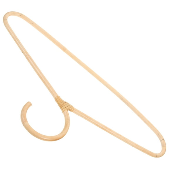 WEAVILUX Wardrobe Hangers Coat Hanger Rattan Hanging Clothes Adults Photography Props 1Pcs