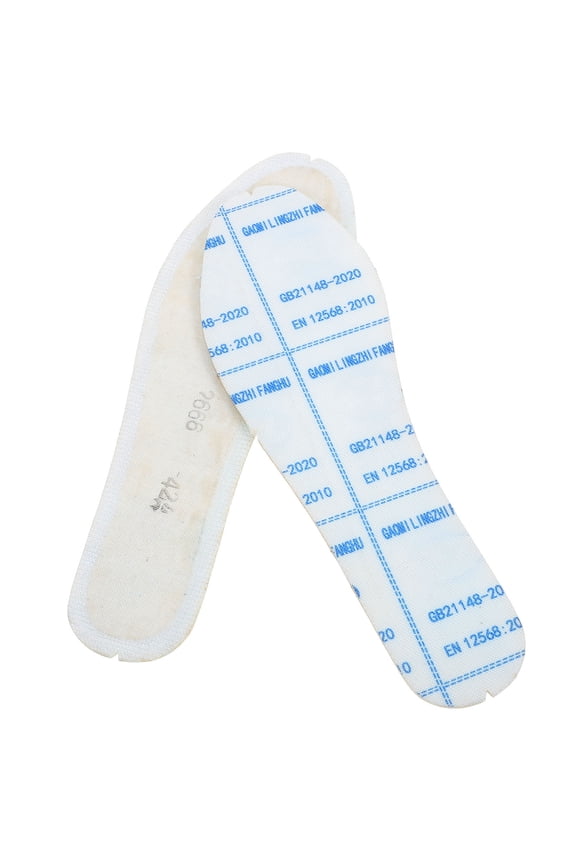 Breathable Anti-Static Insoles for Safety Shoes, Comfortable Fiber Canvas, 1 Pair, Foot Support