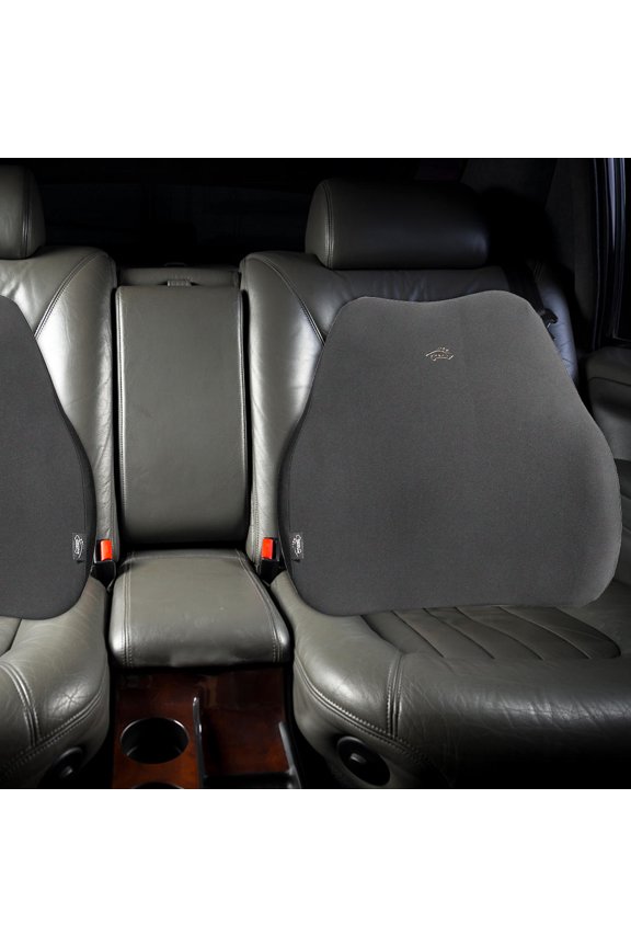 1Pc Dark Grey Car Waist Pad Designed for All Vehicles Relieves Back Pain