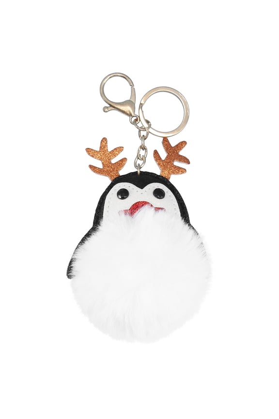 Keychain Accessories for Women Cute Hand Painted Antlers Penguin 1Pack