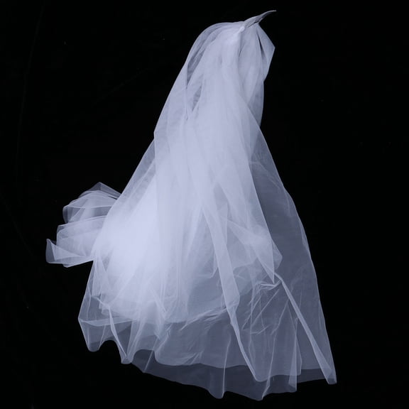 WEAVILUX White Bridal Veil with Comb, Double Layer Soft Tulle Wedding Veil for Brides, Elegant Hazy Style, Perfect Wedding Accessory