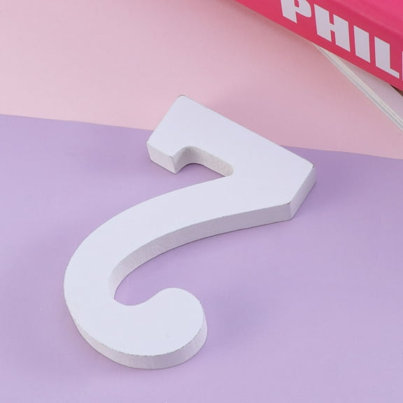 WEAVILUX White Wooden Table Number Sign for Weddings, Birthday Parties, Centerpieces, Elegant Event Decor and Table Number Holder