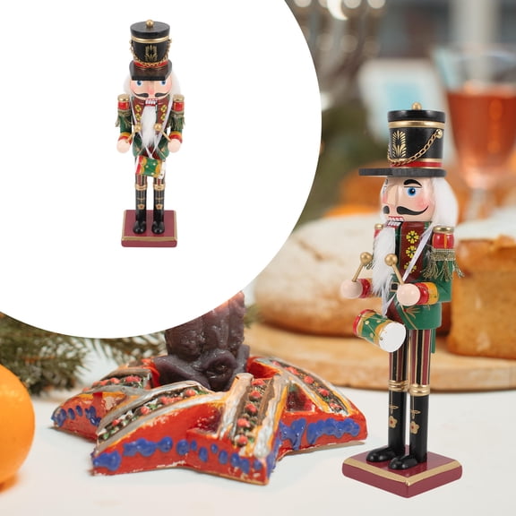 WEAVILUX Wooden Nutcracker Figurines Set - Christmas Holiday Decorations for Festive Home and Seasonal Decor