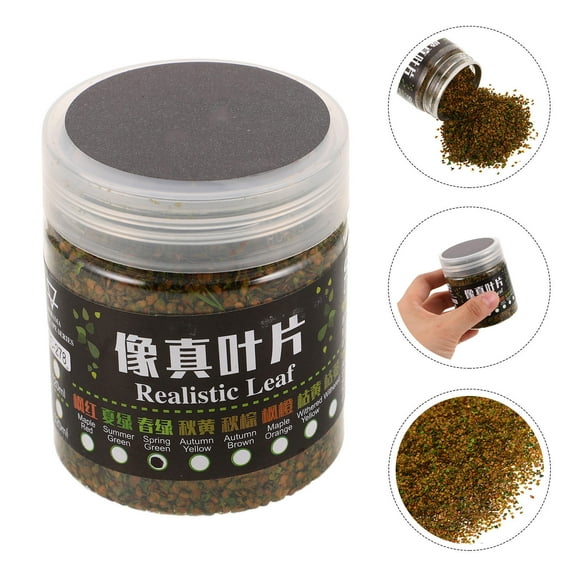 WEAVILUX Garden Diorama Leaves Model Railway Scenery Green Resin Set for Office Desk Decoration and Craft Projects