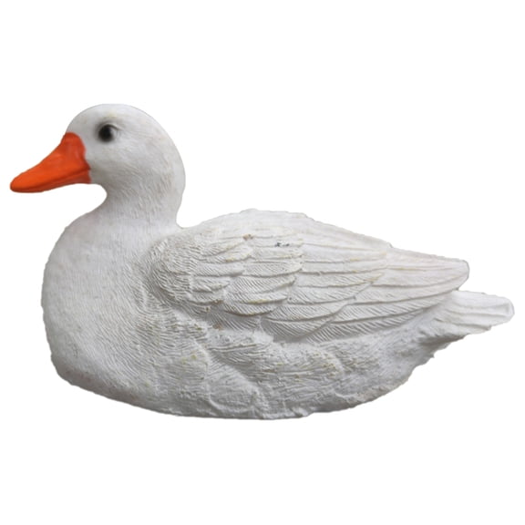 WEAVILUX 1Set Resin Ornament Duck Shape Decorative Figurines For Home Decor Enthusiasts 5.4x3 In