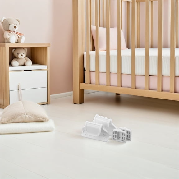 WEAVILUX Retractable Safety Gate Extension Weavilux White Silicone for Installation