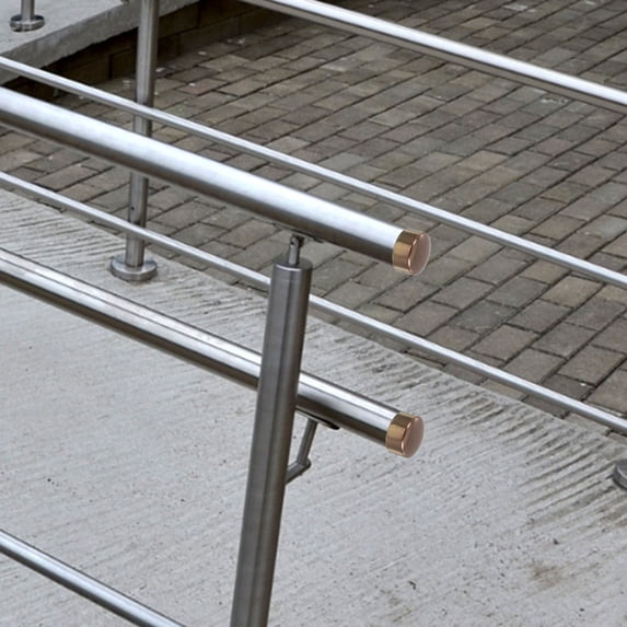 WEAVILUX 2-Pack Stainless Steel Handrail Connector Set with End Caps ...