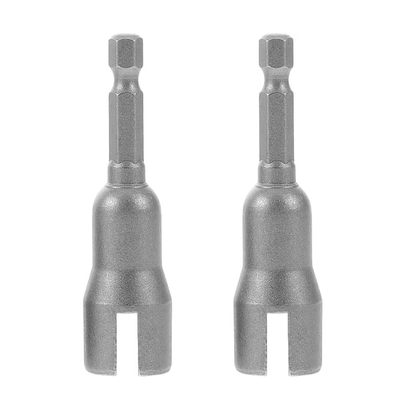 WEAVILUX 2-Piece Wing Nut Driver Socket Set, Metal Adapter for Electric Screwdrivers and Hand Tools