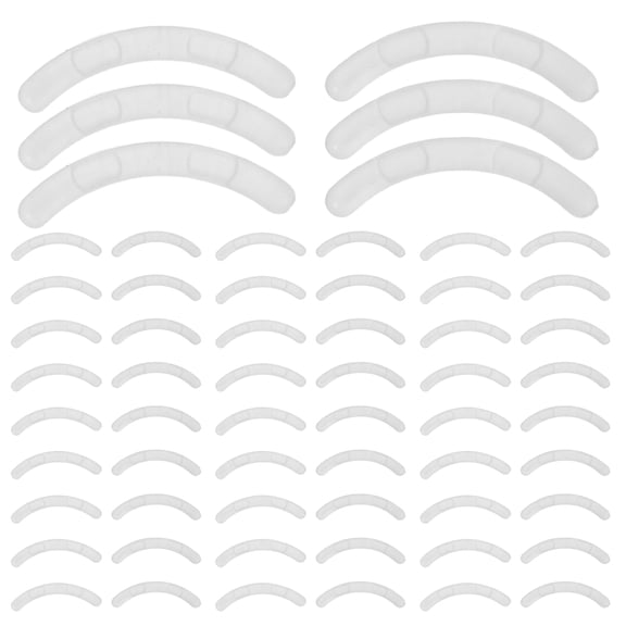 WEAVILUX Eyelash Curler Replacement Pads Transparent Rubber Elastic Design 200 Pcs Makeup Tool Accessories