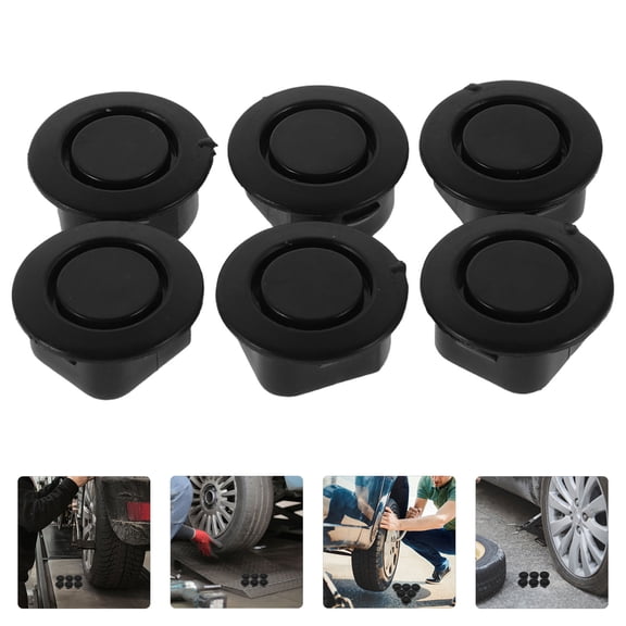 WEAVILUX 20Pcs Black Rubber Auto Hole Covers for Car Bumper and Exterior Trim Enhancement