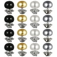thumbnail image 1 of WEAVILUX Set of 20 Removable Metal Brooch Buttons for Weddings, Banquets, Business Events and Formal Occasions, 1 of 8