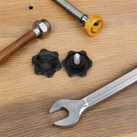 WEAVILUX 20Pcs Threaded Plastic Star Knurled Thumbscrews for Home Repair, Industrial Use, Projects and Equipment