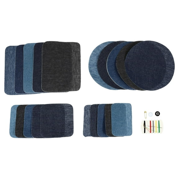 WEAVILUX 20pcs Assorted Color Iron-On Elbow Patches for Sweaters, Cloth Material for Sewing, Craft Repairs and Projects