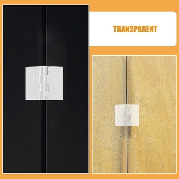 WEAVILUX 20pcs Clear Plastic Flexible Hinges Replacement for Display Stands Office Supplies Acrylic