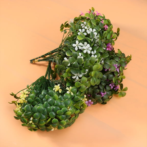 WEAVILUX 24 Pieces Artificial Green Plants for Home, Office, Garden Decoration and Family Room Decor