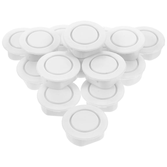 WEAVILUX 24Pcs White Automotive Radar Hole Stoppers Plastic Bumper Hole Covers for Front and Rear Bumpers