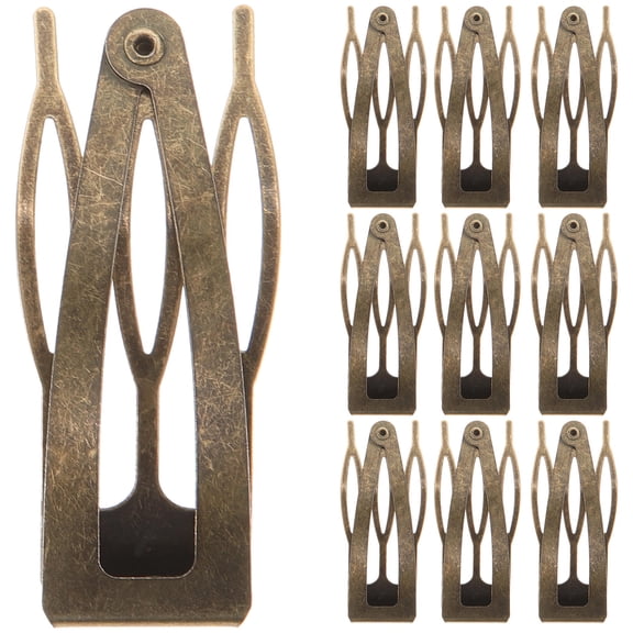 WEAVILUX 24Pcs Coffee Metal Hairpins Decorative Snap Hair Clips for Short Hair Accessories