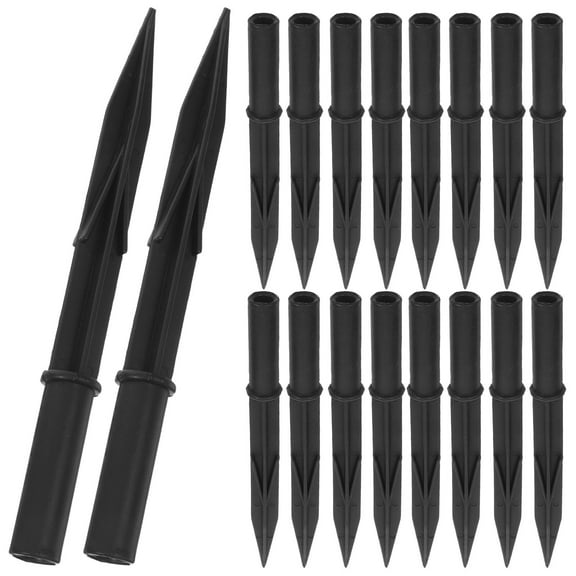 WEAVILUX 25Pcs Solar Fence Post Lights Plastic Ground Stakes Waterproof Garden Pathway Markers