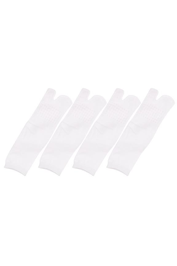 Running Toe Socks Breathable Cotton White 2 Pairs